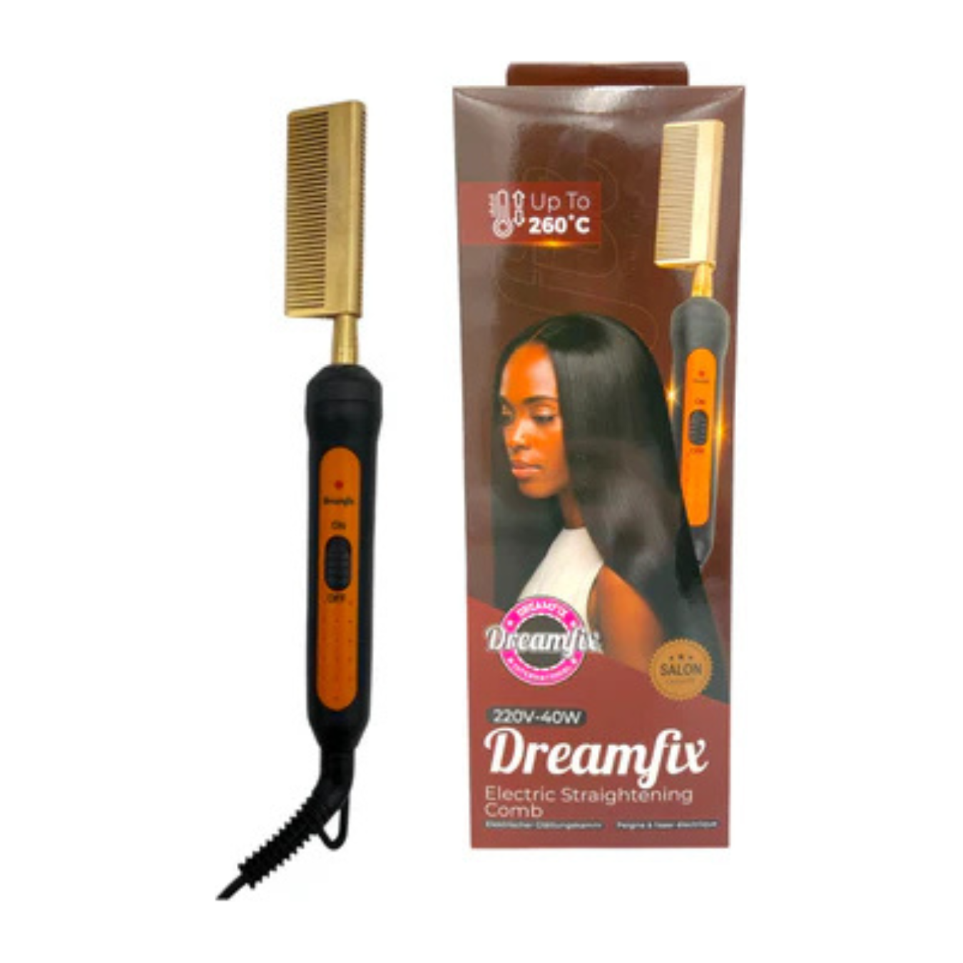 Dreamfix Sparkles Hot Straightening Comb 300g