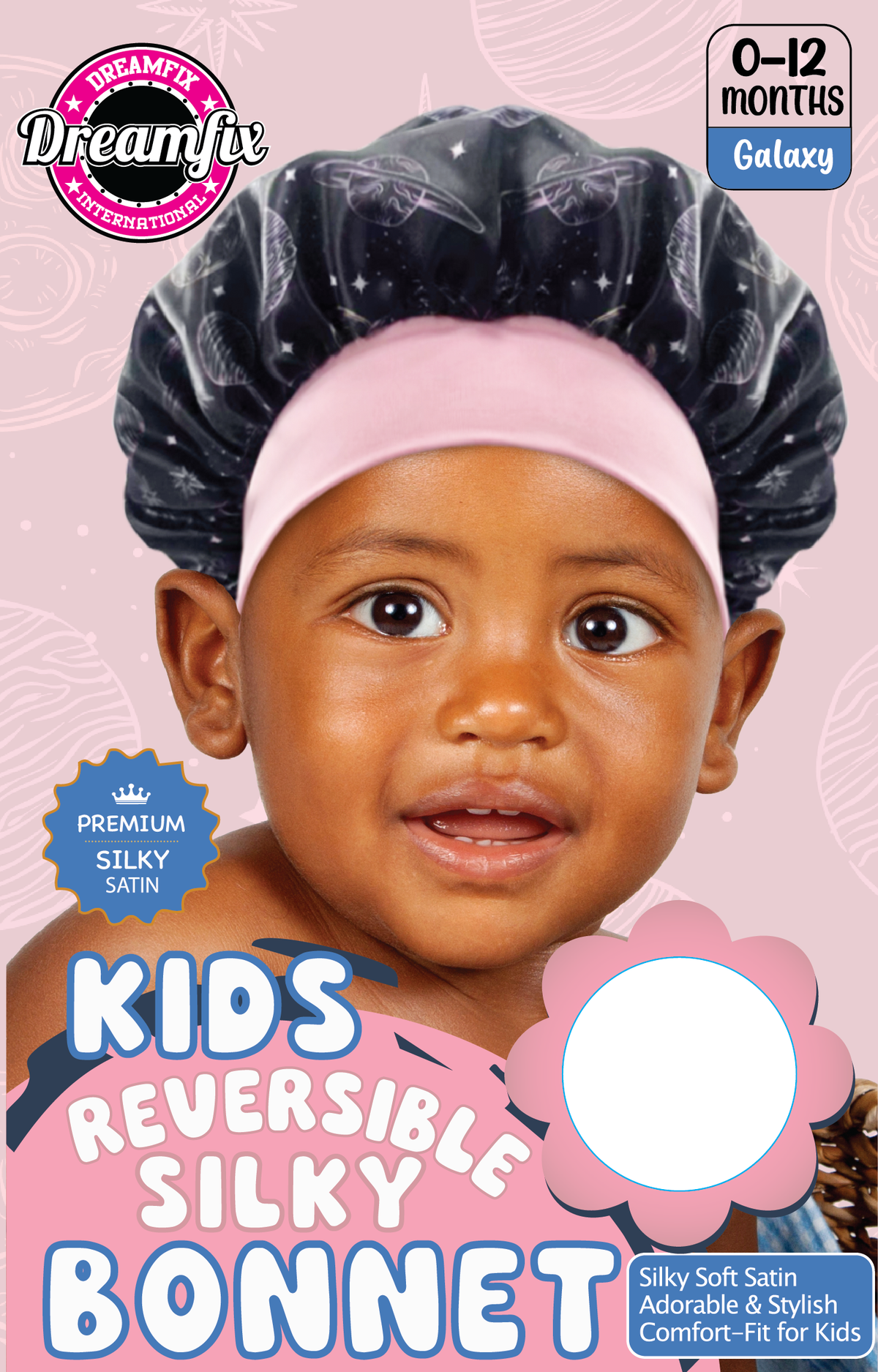 Dreamfix Kids Reversible Silky Bonnet