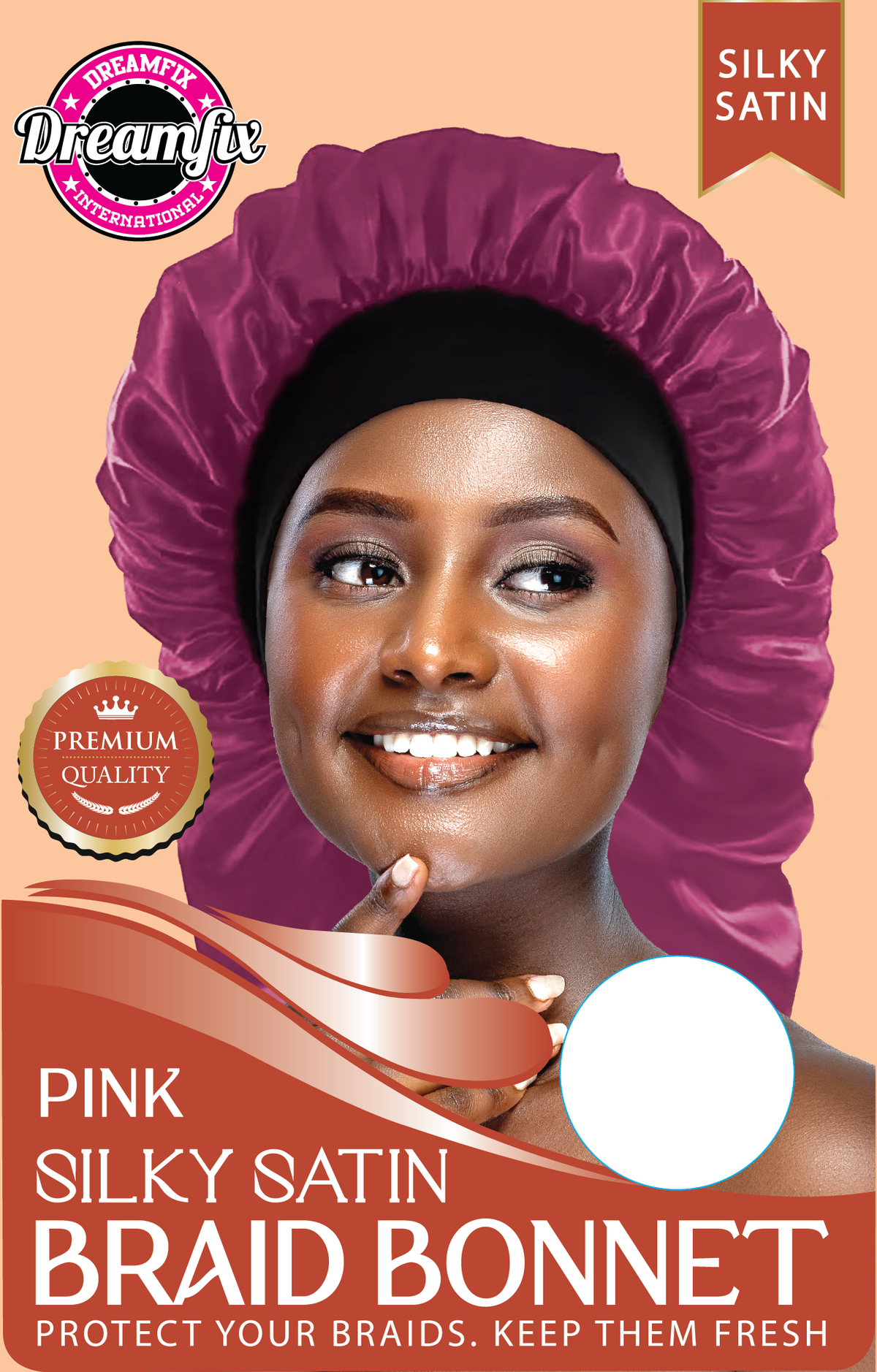 Dreamfix Silky Satin Braid Long Bonnet
