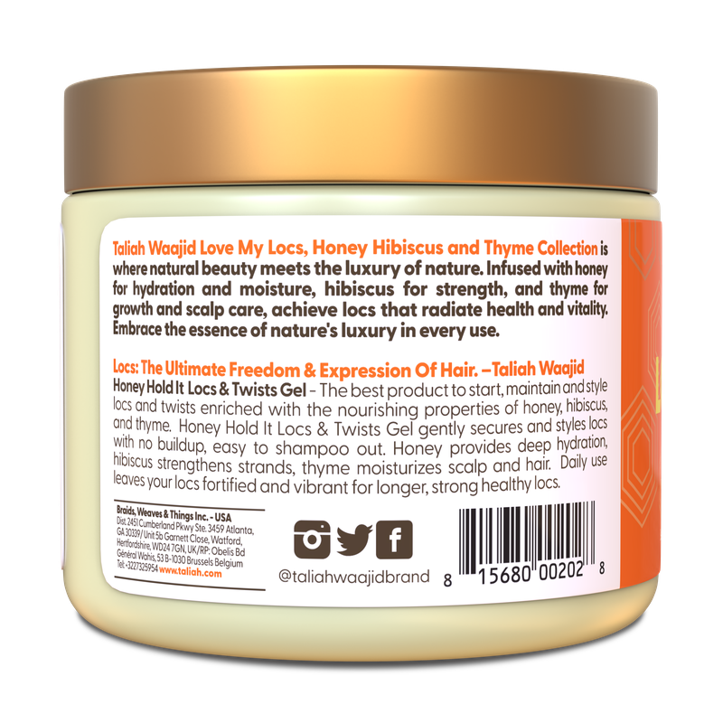 Taliah Waajid Love My Locs Hold It Honey Loc Twist Hold Gel 16oz