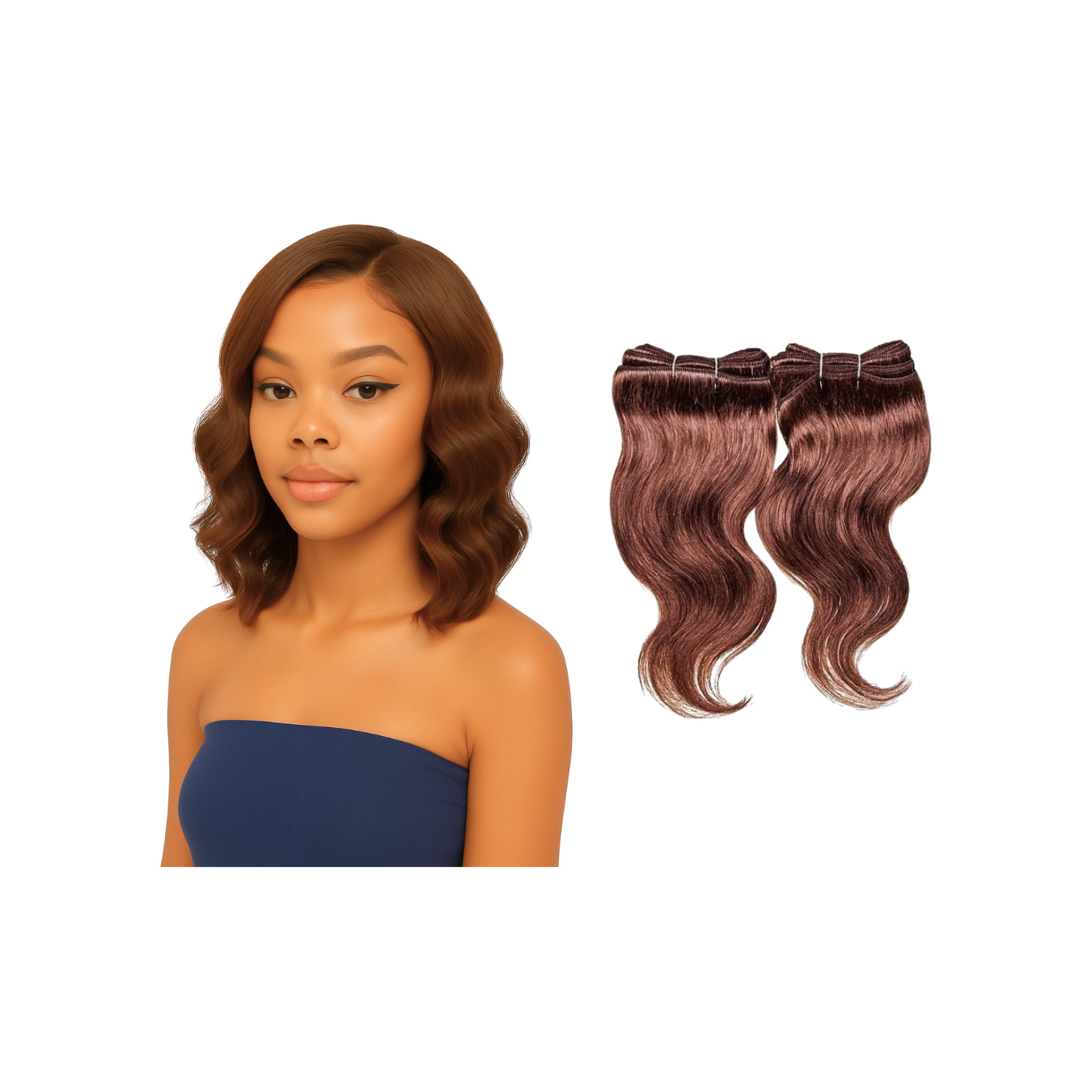 Dream Hair ML Körperwelle 8" Echthaar (2er Pack)