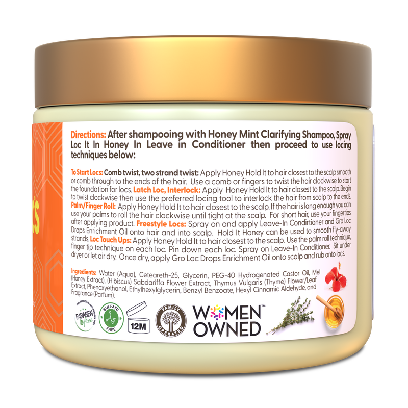 Taliah Waajid Love My Locs Hold It Honey Loc Twist Hold Gel 16oz