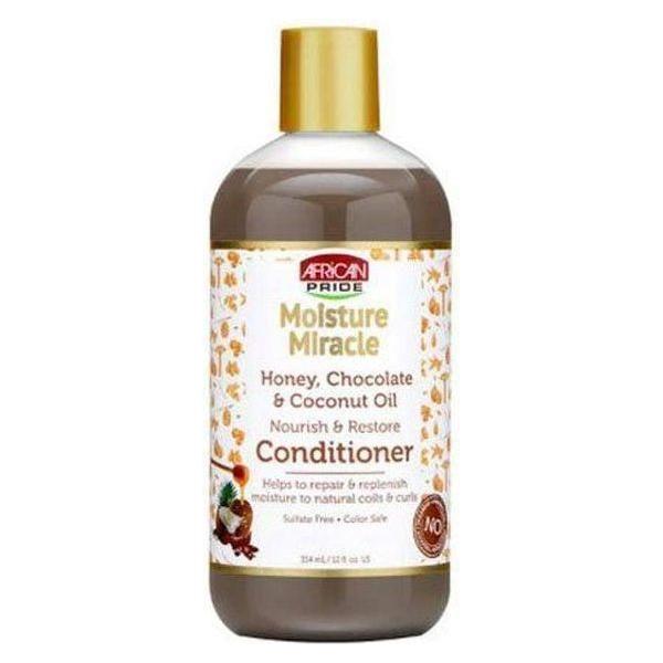 African Pride Moisture Miracle Honey, Chocolate & Coconut Oil Conditioner 354ml - Gtworld.de