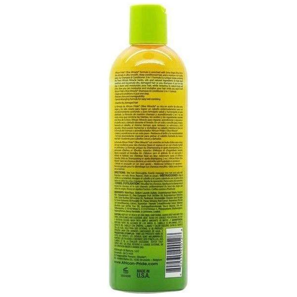 African Pride Olive Miracle Anti Breakage 2in1 Shampoo and Conditioner 355ml - Gtworld.de