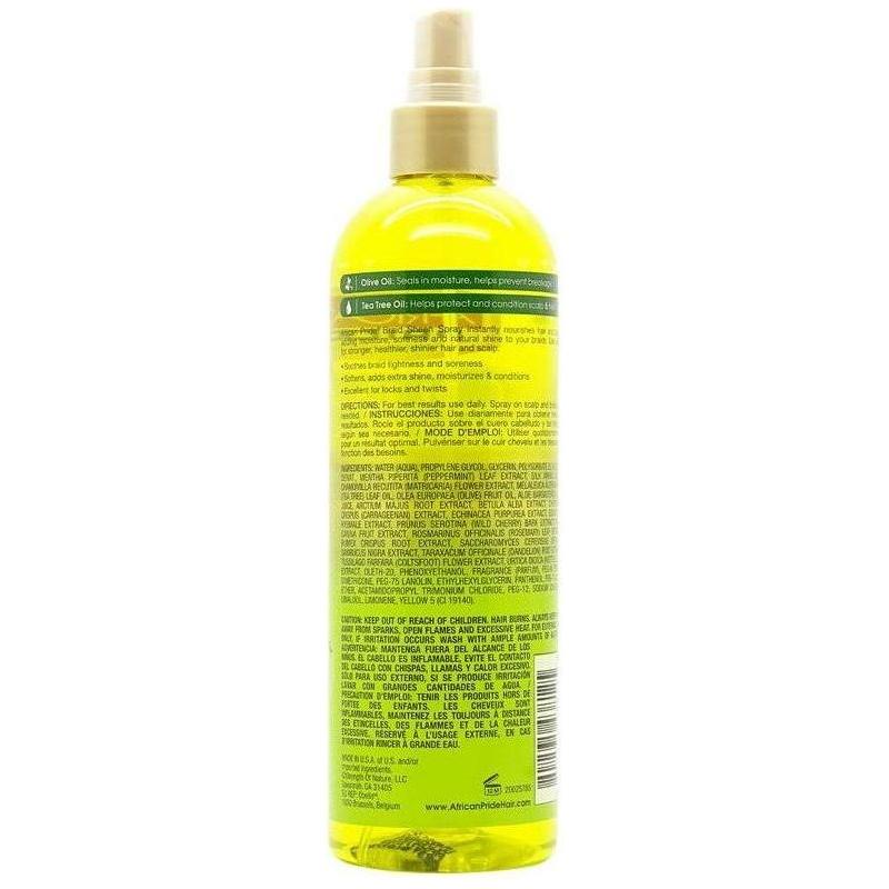 African Pride Olive Miracle Anti - Breakage Braid Sheen Spray 355ml - Gtworld.de