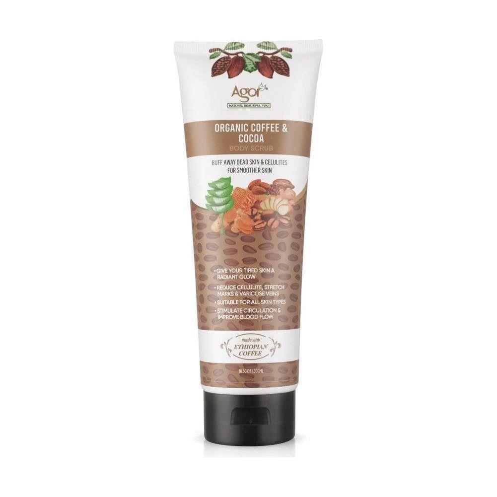 Agor Organic Coffee & Cocoa Butter Body Scrub 300ml - Gtworld.de