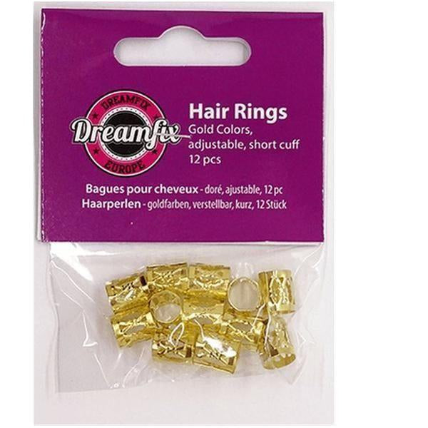 Bagues Pour Cheveux Hair Ring Gold 12pcs. - Gtworld.de