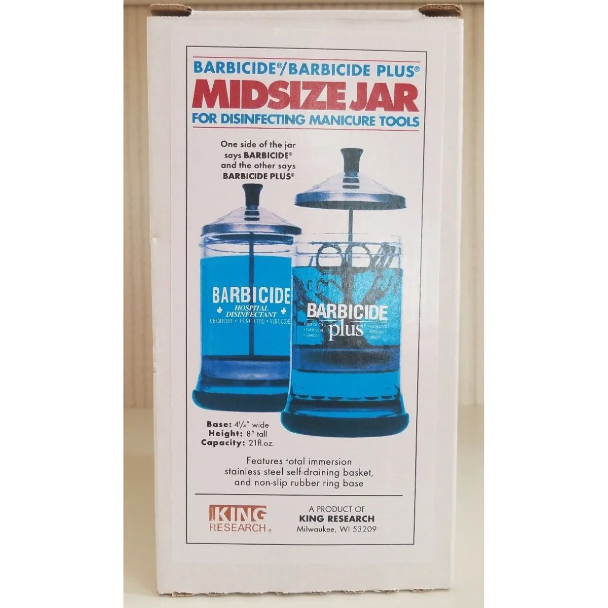 Barbicide Midsize Jar for Disinfecting Manicure Tools - gtworld.de