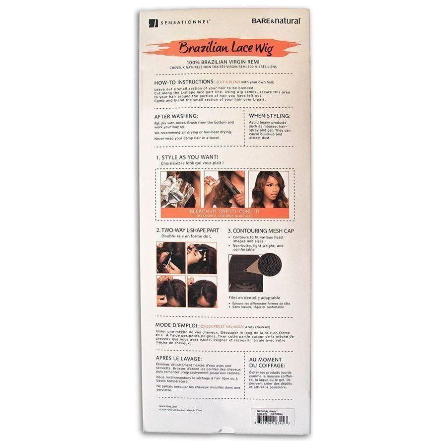 Bare&Natural Natural Bohemian Wig Human Hair - Gtworld.de