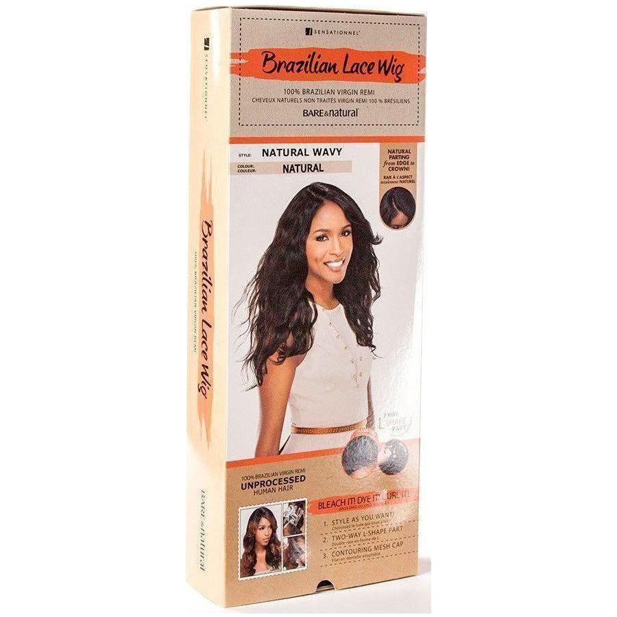 Bare&Natural Natural Wavy Wig Human Hair - Gtworld.de