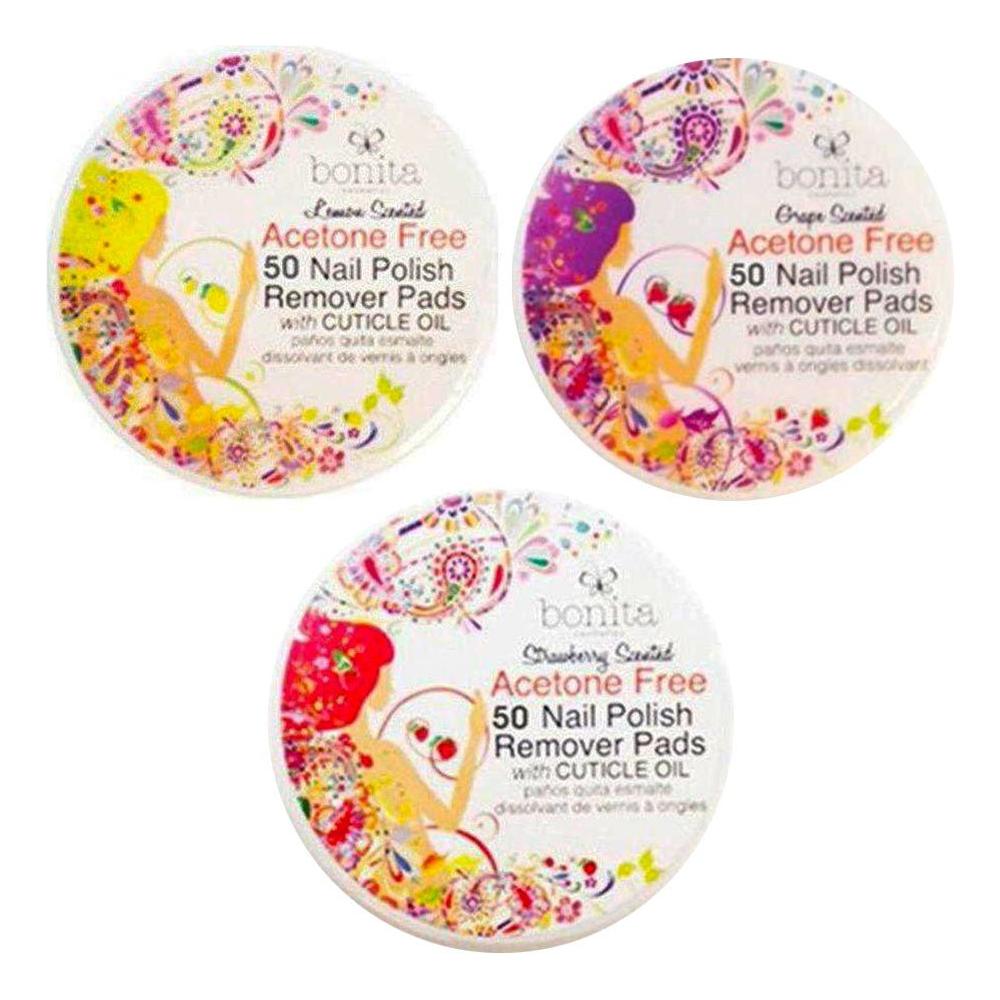 Bonita Nail Polish Remover 50 Pads Grape Scented - gtworld.de