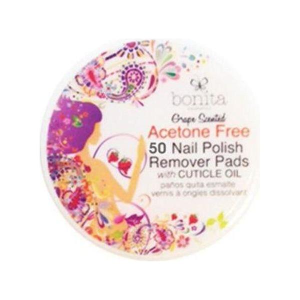 Bonita Nail Polish Remover 50 Pads Grape Scented - Gtworld.de