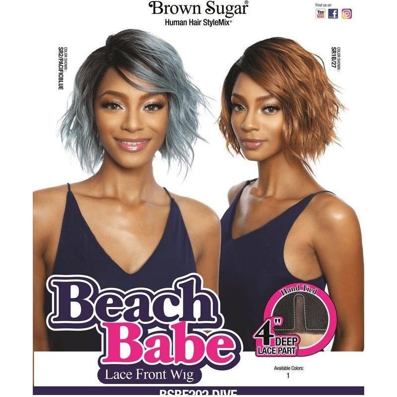 Brown Sugar Beach Babe Lace Front Wig Blended Human Hair Dive - Gtworld.de