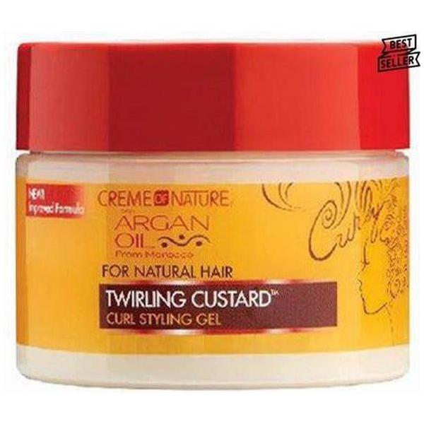 Creme of Nature Argan Oil Twirling Custarf Curl Styling Gel 360ml - Gtworld.de