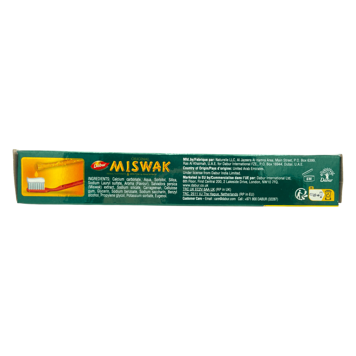 Dabur Miswak Toothpaste (50 + 25g Free) For Healthy Gums & Fresh Breath - gtworld.de