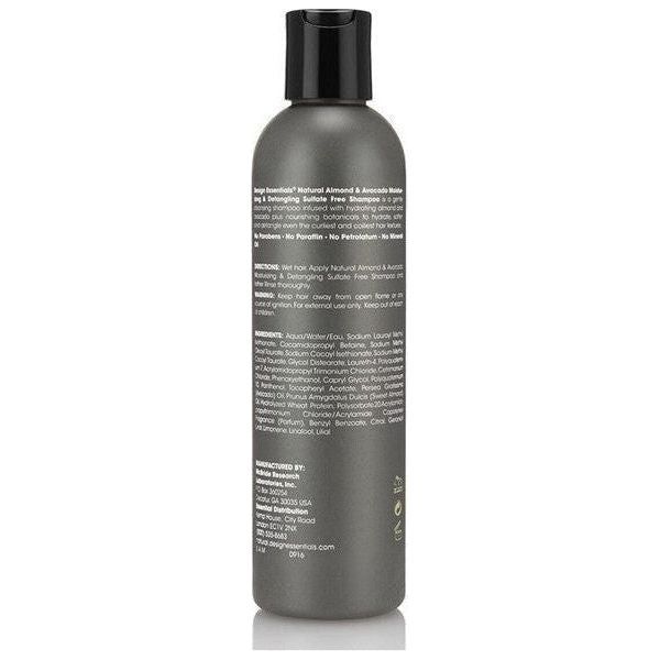 Design Essentials Natural Almond & Avocado Moisturizing & Detangling Sulfate Free Shampoo 237ml - Gtworld.de