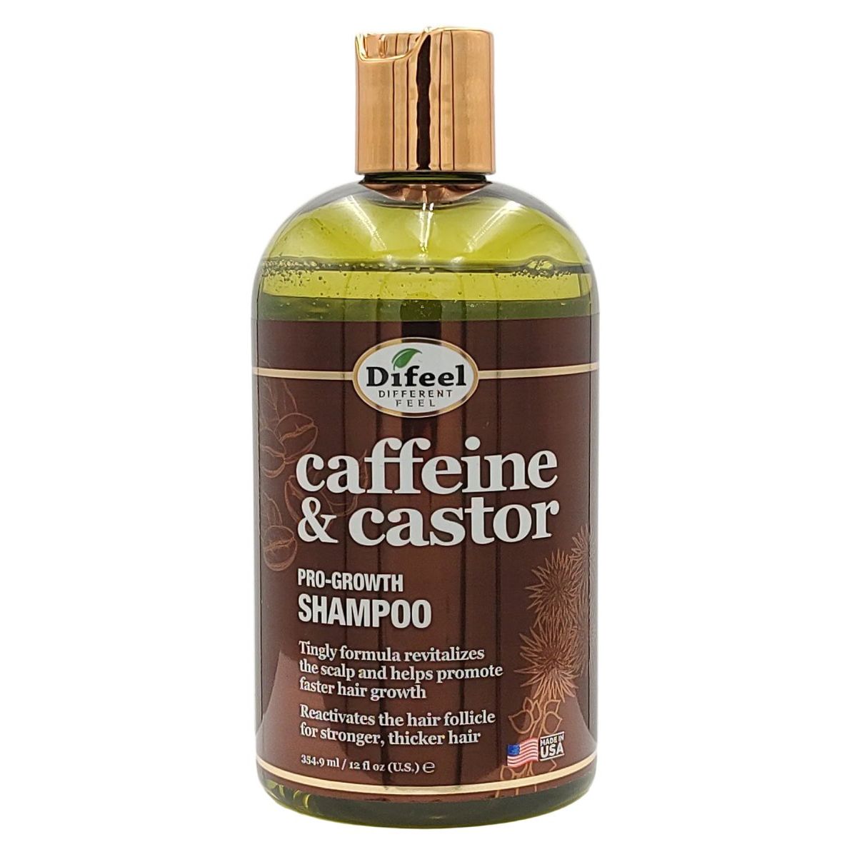 Difeel Caffeine and Castor Shampoo 12 oz - gtworld.de