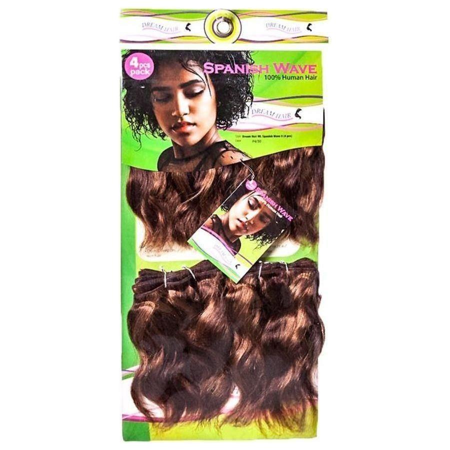 Dream Hair ML Spanische Welle 8 "Echthaar (4 Stücke/Pack) - Gtworld.de