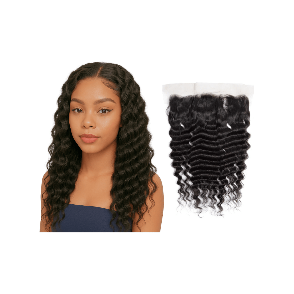Dream Hair Natural Brazilian closure frontal Deep 10" & 14" & 20" - gtworld.de