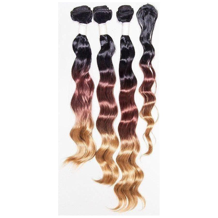 Dream Hair Ombre Kunsthaar Tressen 4Pcs - Gtworld.de