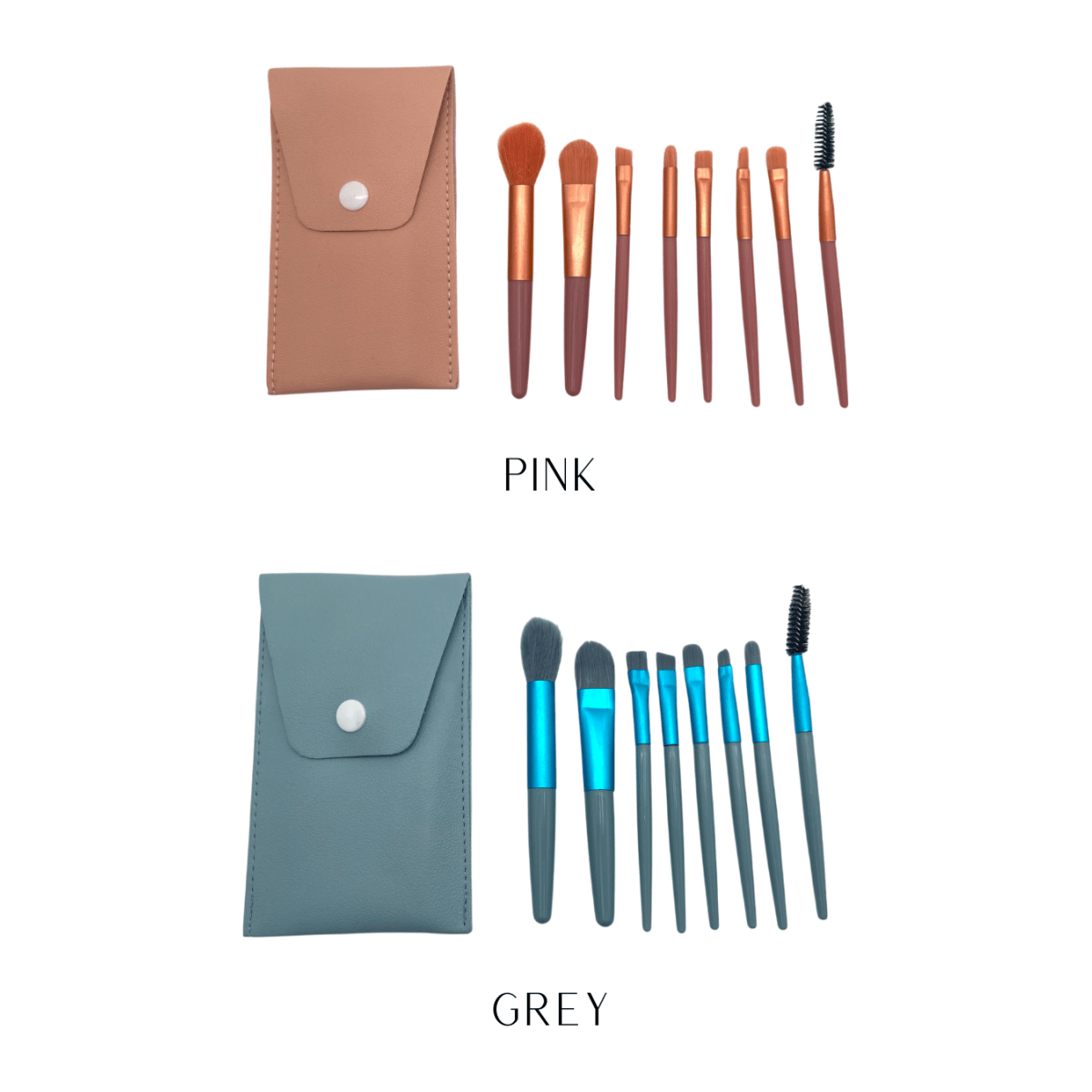 Dreamfix 8pcs Travel Makeup Brush Pink - gtworld.de