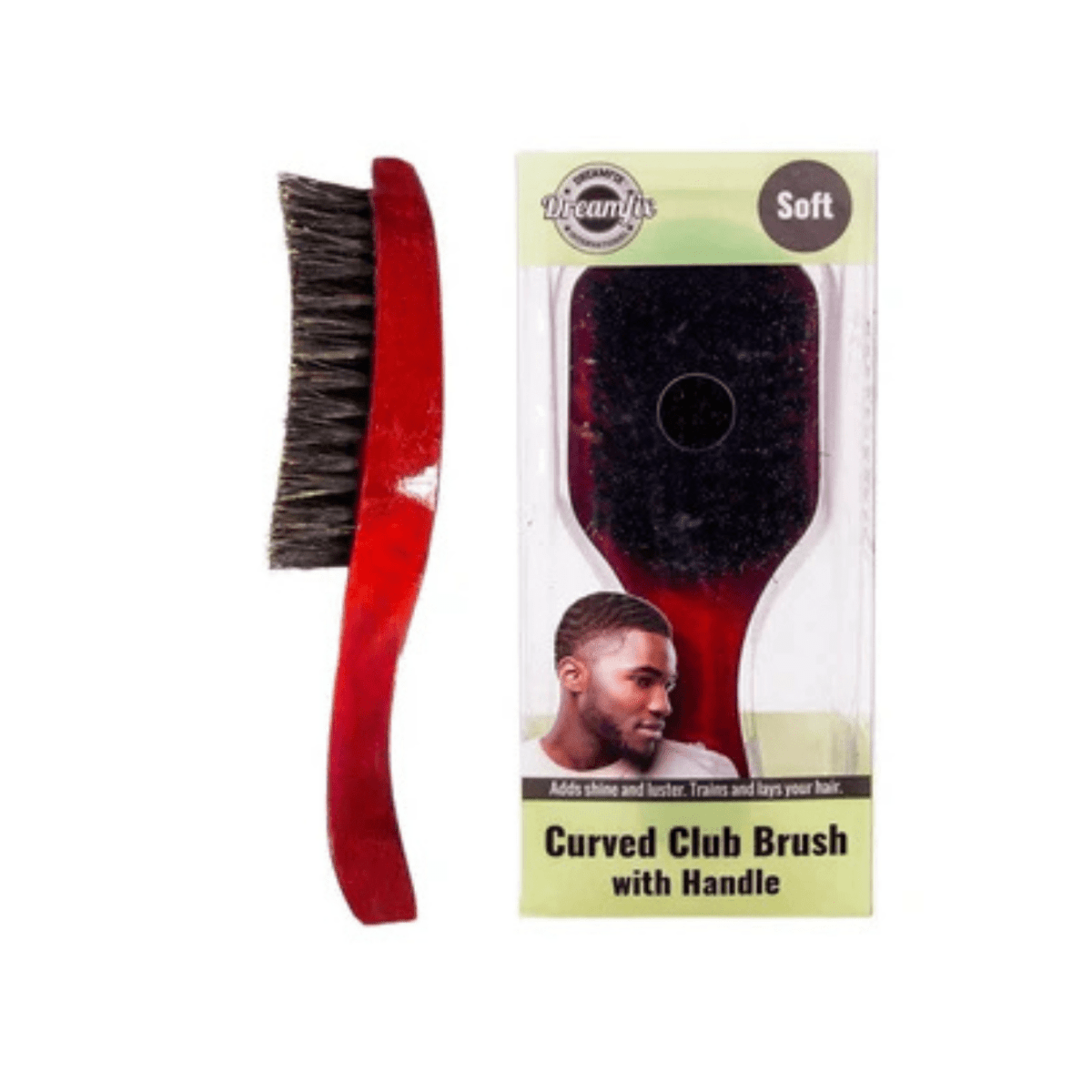 Dreamfix Curved Club Brush with Handle Soft /Hard - gtworld.de