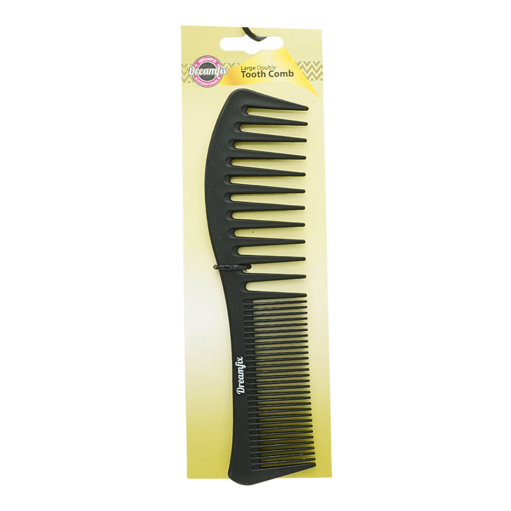 Dreamfix Double tooth Comb Black (Small & Large) - gtworld.de