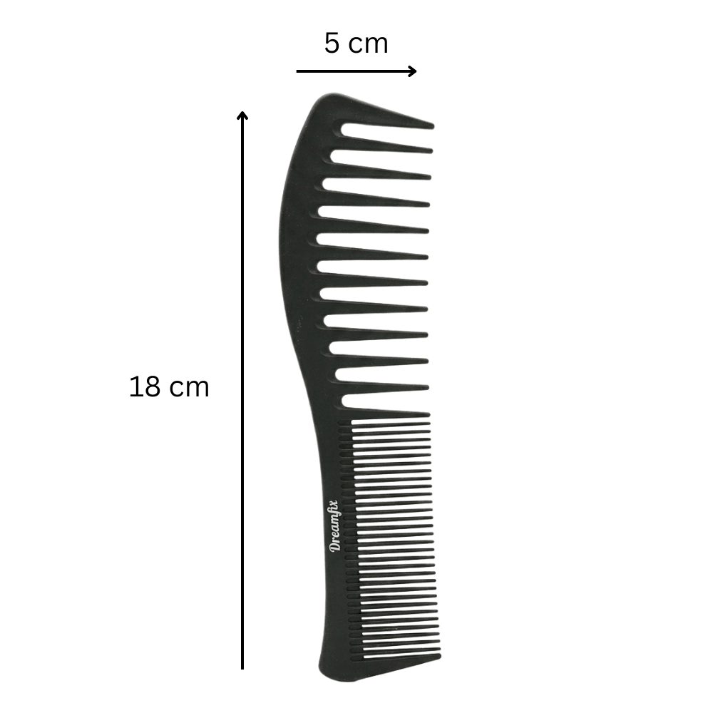 Dreamfix Double tooth Comb Black (Small & Large) - gtworld.de