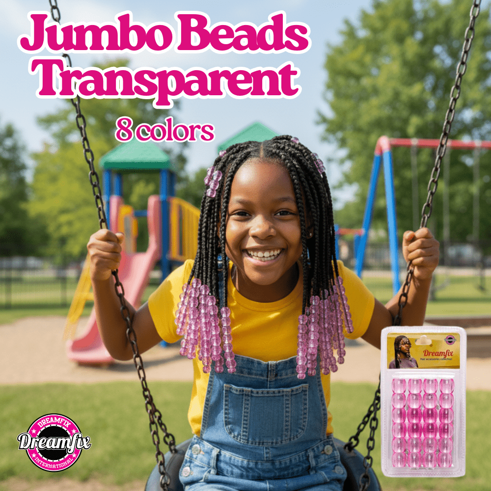 Dreamfix Jumbo Hair Beads Transparent - gtworld.de