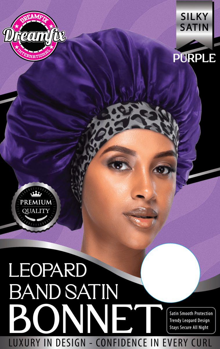 Dreamfix Leopard Band Satin Bonnet - gtworld.de