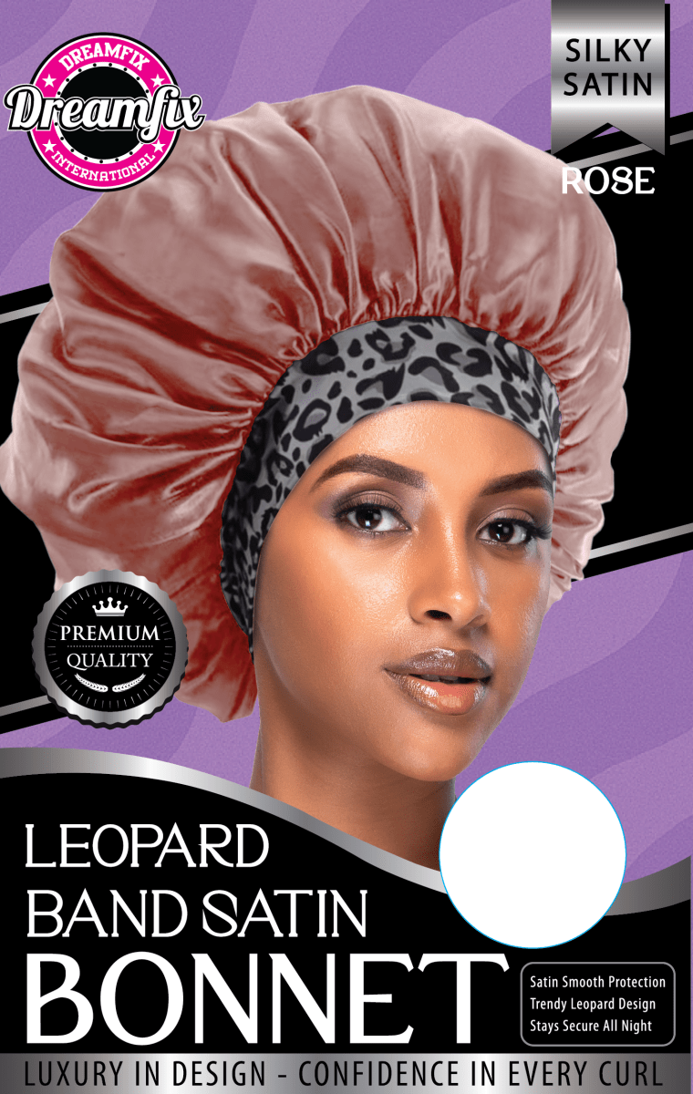 Dreamfix Leopard Band Satin Bonnet - gtworld.de