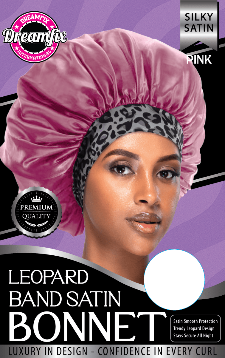Dreamfix Leopard Band Satin Bonnet - gtworld.de