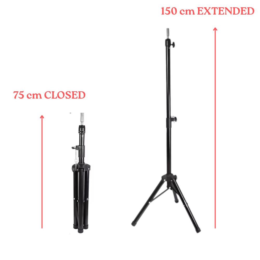 Dreamfix Mannequin Head Tripod Stand (Black) - gtworld.de
