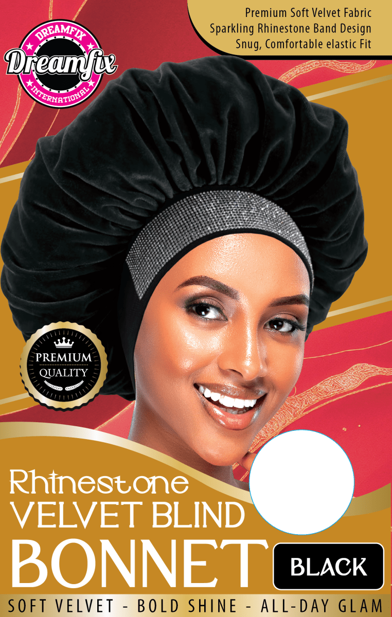 Dreamfix Rhinestone Velvet Blind Bonnet - gtworld.de