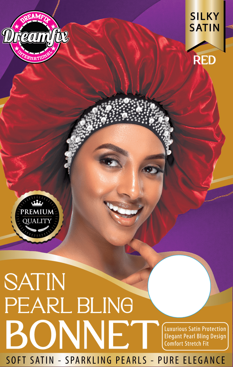 Dreamfix Satin Pearl Bling Bonnet - gtworld.de