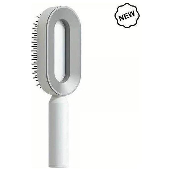 Dreamfix Self Cleaning Hair Detangling and Scalp Massager Brushes White/Purple - Gtworld.de