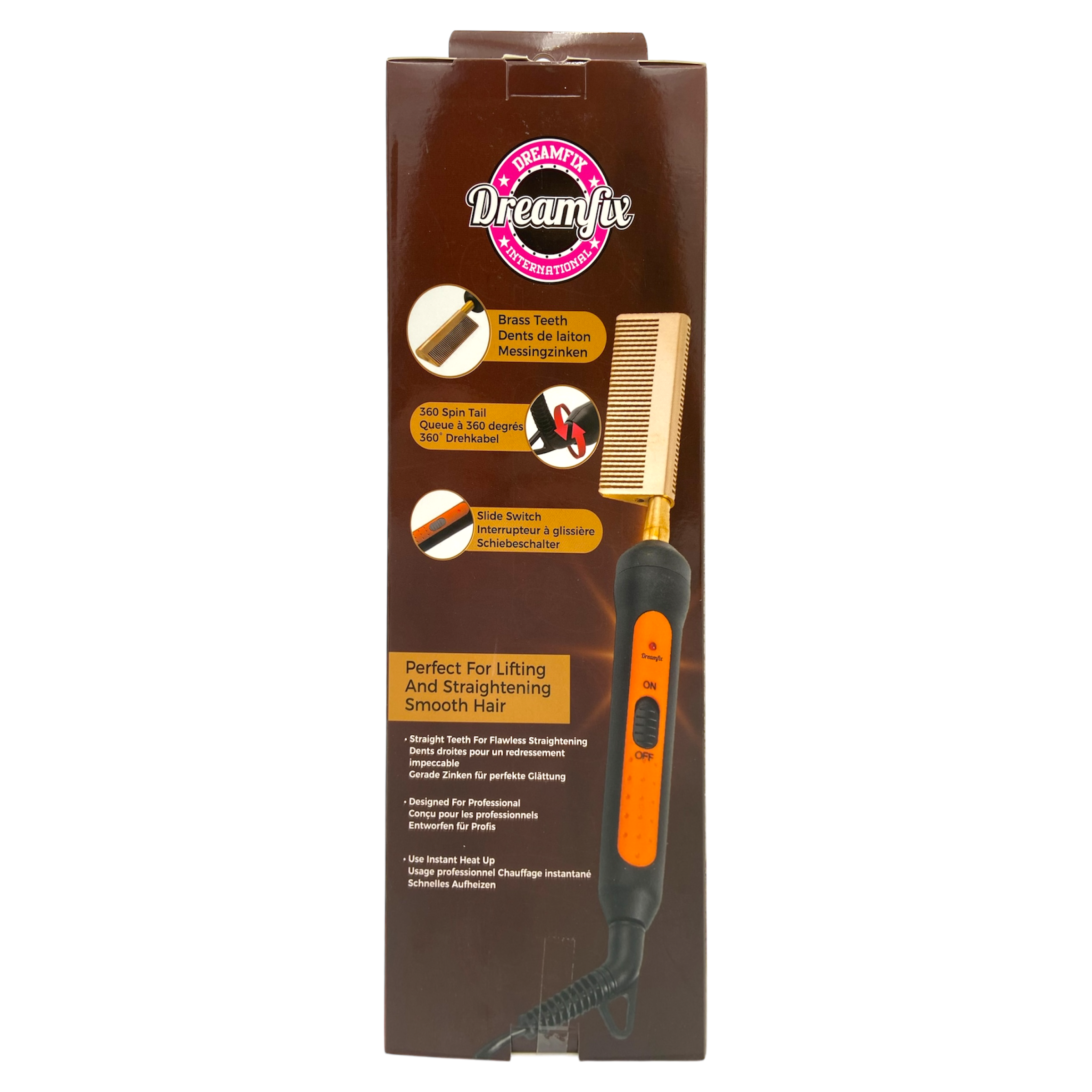 Dreamfix Sparkles Hot Straightening Comb 350g - gtworld.de