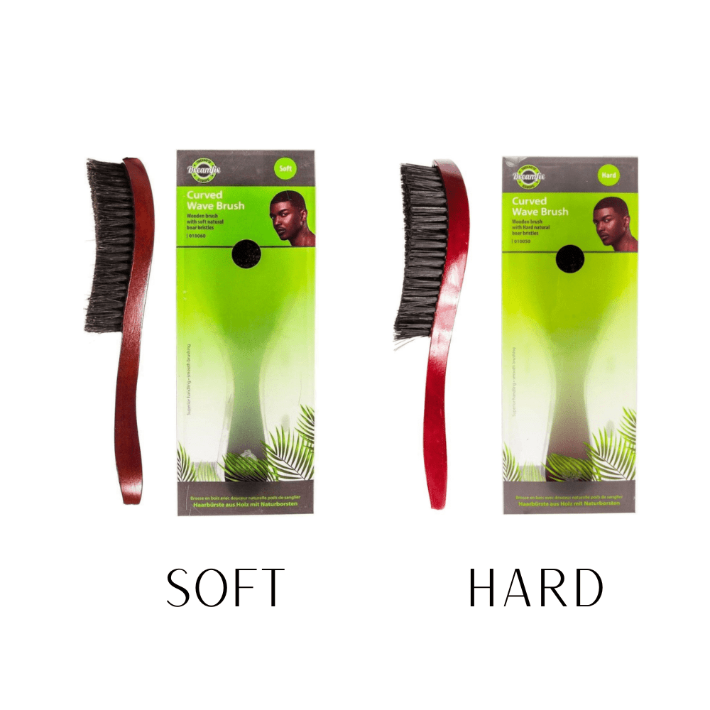 Dreamfix Wave Curved Brush with Handle - Hard & Soft - gtworld.de