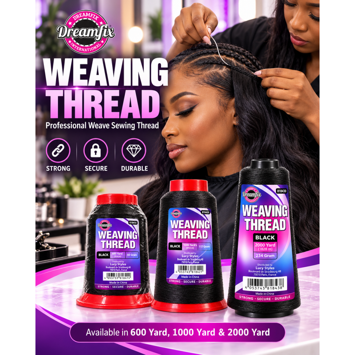 Dreamfix Weaving Thread Black - gtworld.de