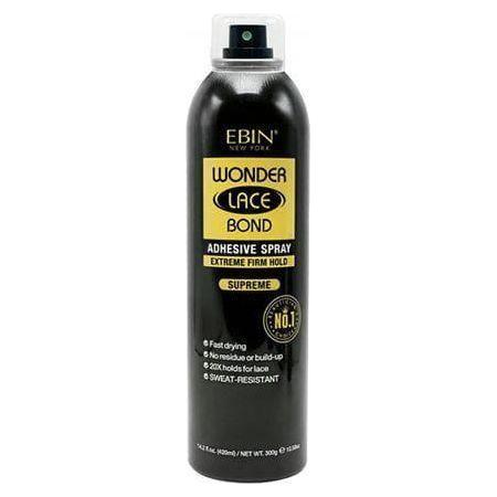 Ebin New York Wonder Lace Bond Adhesive Spray Extreme Firm Hold Supreme 420/180/80 ml - Gtworld.de