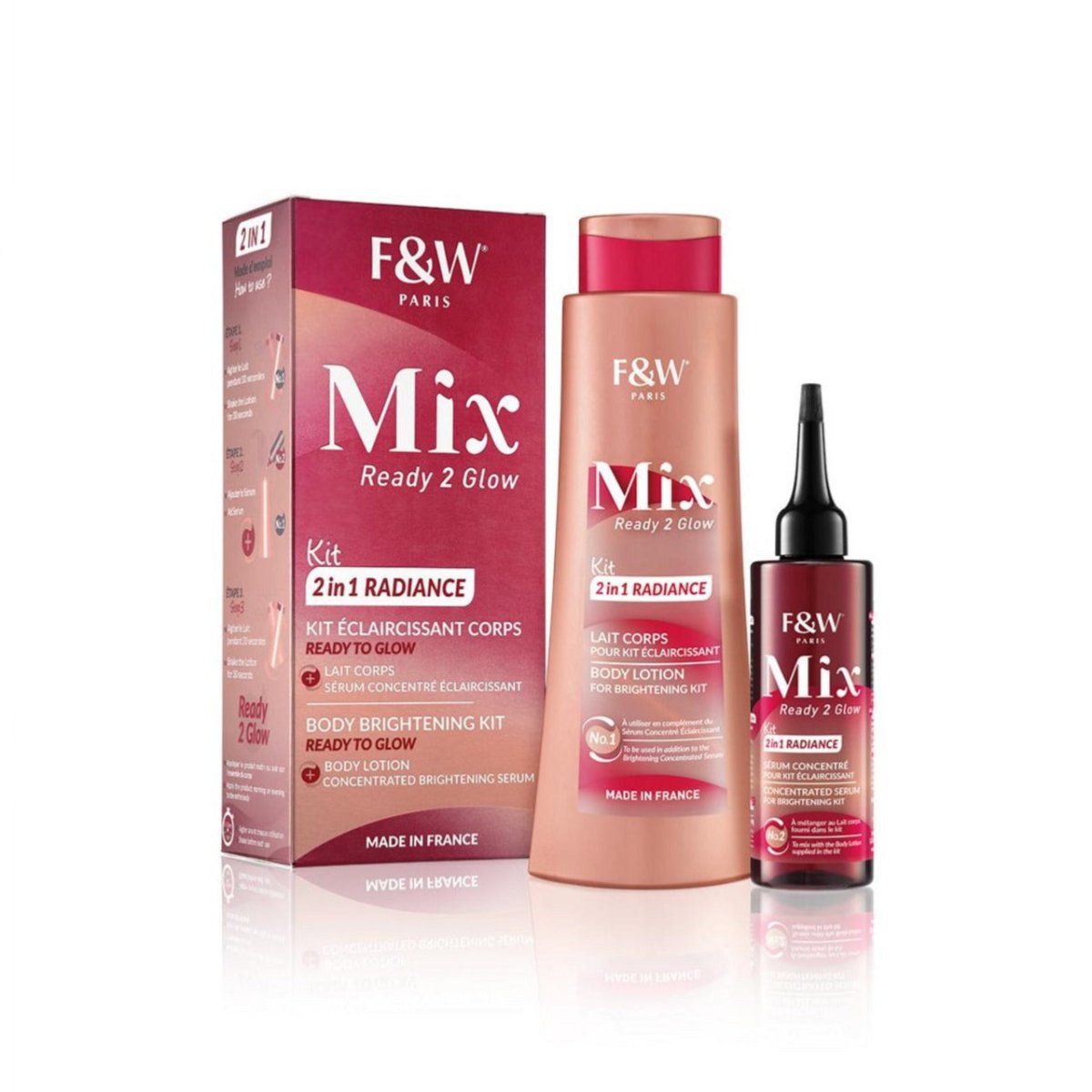 Fair & White Body Brightening KIT Body lotion and Serum 400ml - gtworld.de