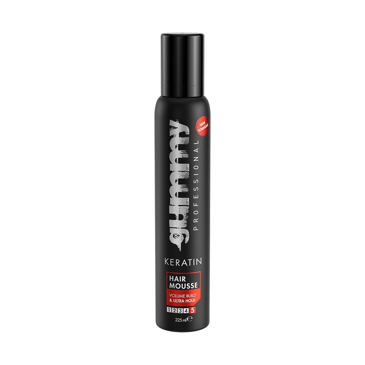 GUMMY Keratin Hair Mousse Volume Build & Ultra Hold 225ml - gtworld.de