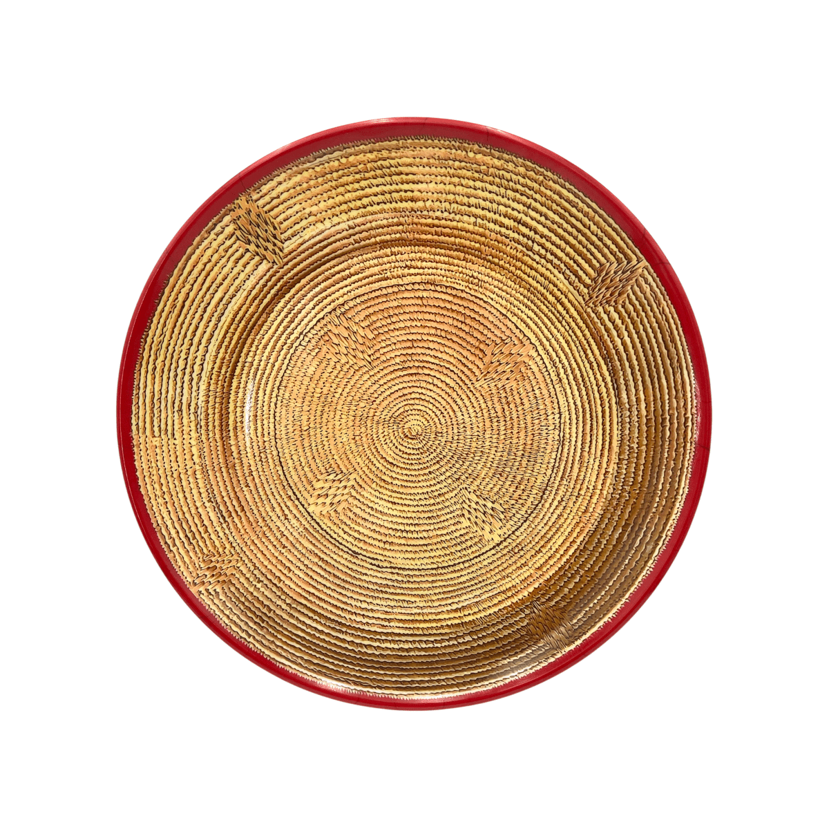Habesha Shewhat Melamine platter tray 16inch A3 Traditional Plain/Geometric Motifs/Pattern - gtworld.de