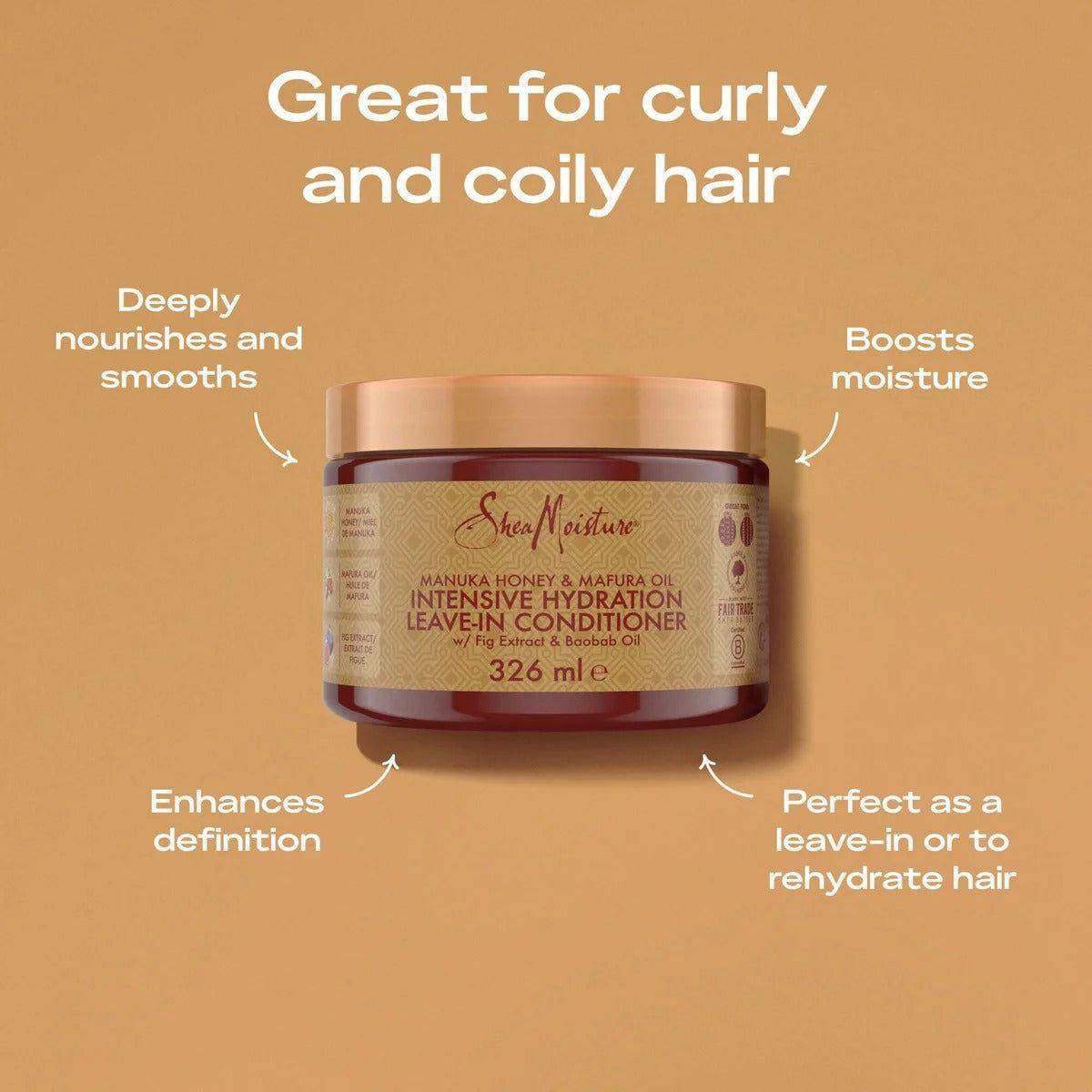Shea Moisture Honey & Mafura Leave-In Conditioner 326ml