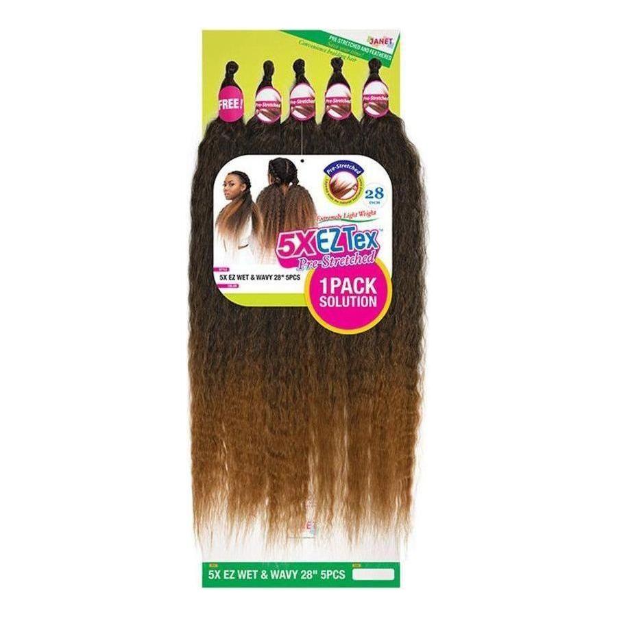 Janet Collection 5x EZ Wet & Wavy 28" Synthetic Hair - Gtworld.de