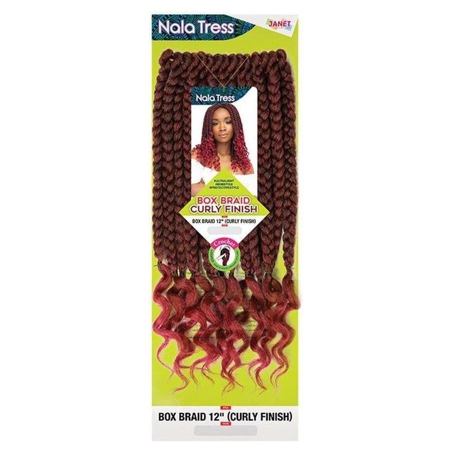 Janet Collection Box Braid Curly Finish 12" Synthetic Hair - Gtworld.de
