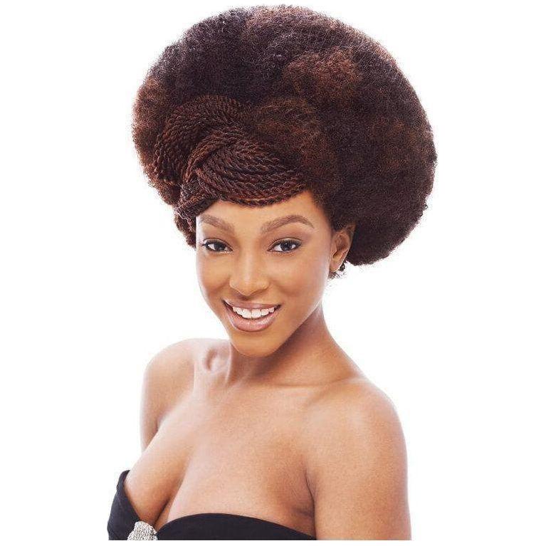 Janet Collection Noir 2X Afro Kinky Bulk 24" 100% Kanekalon Fiber - Gtworld.de