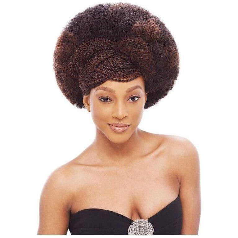 Janet Collection Noir 2X Afro Kinky Bulk 24" 100% Kanekalon Fiber - Gtworld.de