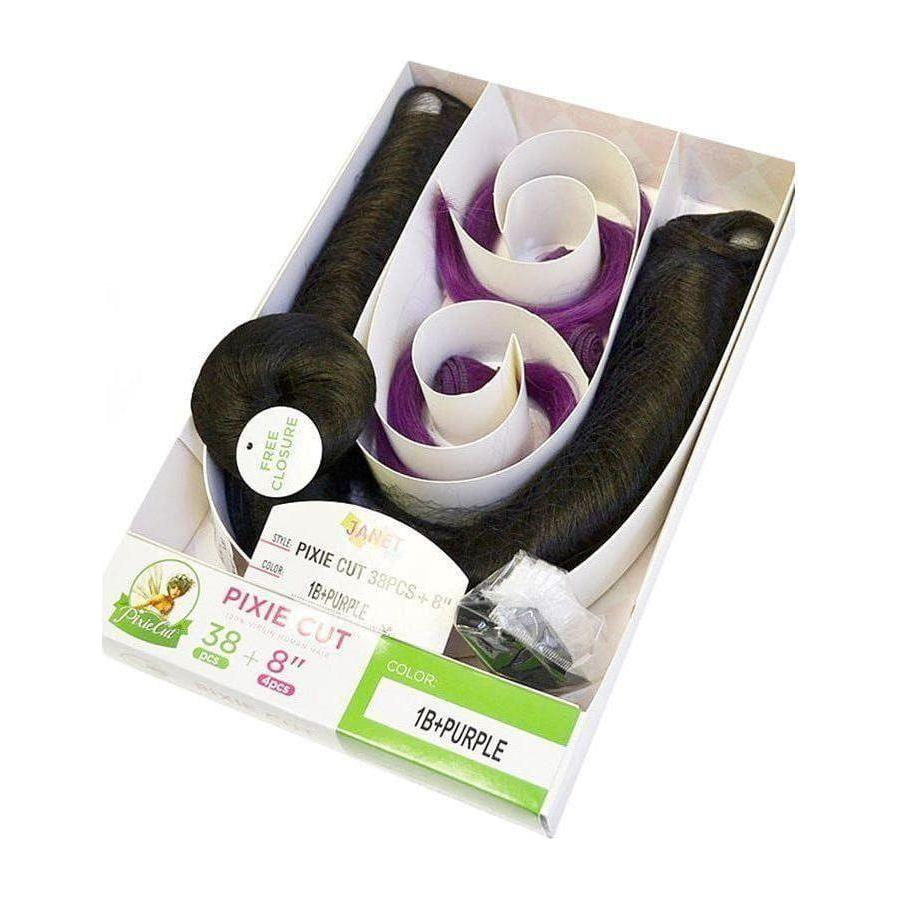 Janet Collection Pixie Cut 38pcs + 8"(4pcs) 100% Virgin Echthaar - Gtworld.de