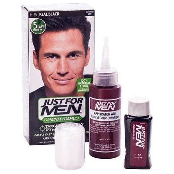 Just For Men Easy & Fast Shampoo - In Haircolor Real Black - Gtworld.de